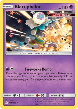 Blacephalon 104/236 - SM  Cosmic Eclipse Holofoil