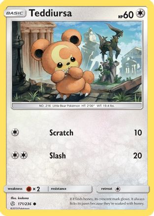Teddiursa 171/236 - SM  Cosmic Eclipse