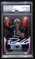 Drew Allar Penn State Signed 2022 Bowman U Pink Rookie Card #59 PSA/DNA 193570