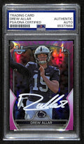 Drew Allar Penn State Signed 2022 Bowman U Pink Rookie Card #59 PSA/DNA 193571