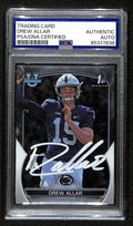 Drew Allar Penn State Signed 2022 Bowman U Chrome RC Card #59 PSA/DNA 193576