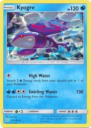 Kyogre (Cracked Ice Holo) 053/236 - Deck Exclusives Holofoil