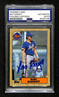 Ray Knight Signed/Autographed 1987 Topps Card #488 New York Mets PSA/DNA 195148