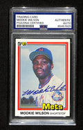 Mookie Wilson Signed/Auto 1981 Donruss RC Rookie Card #575 Mets PSA/DNA 195150