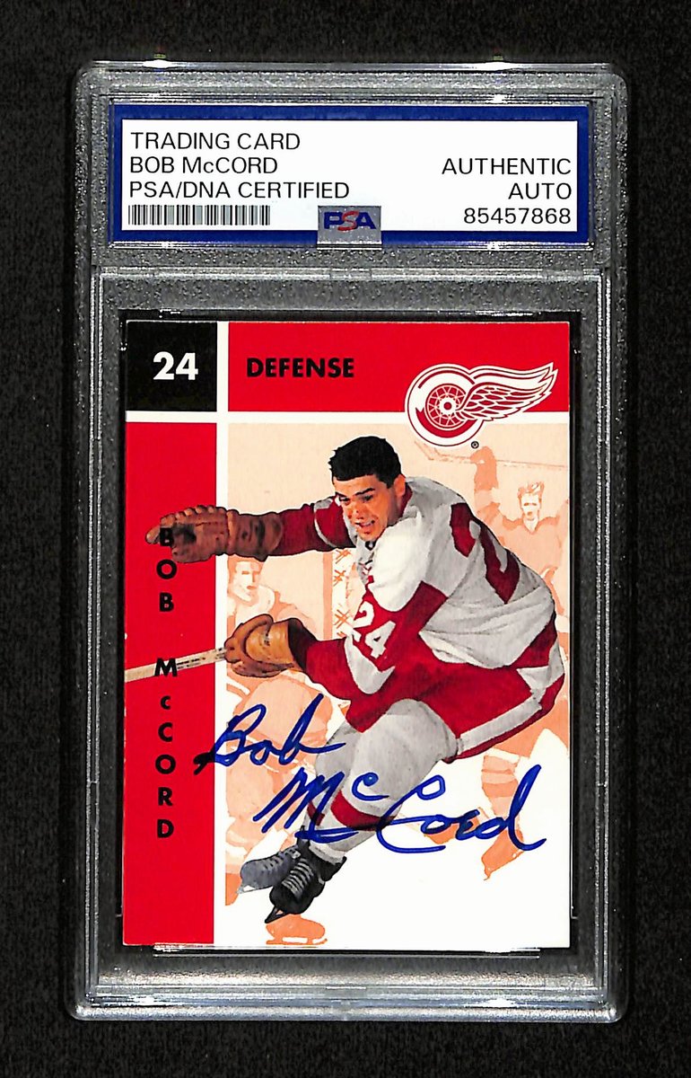 Bob McCord Signed/Auto 1995-96 Parkhurst Card #43 Red Wings PSA/DNA 195174