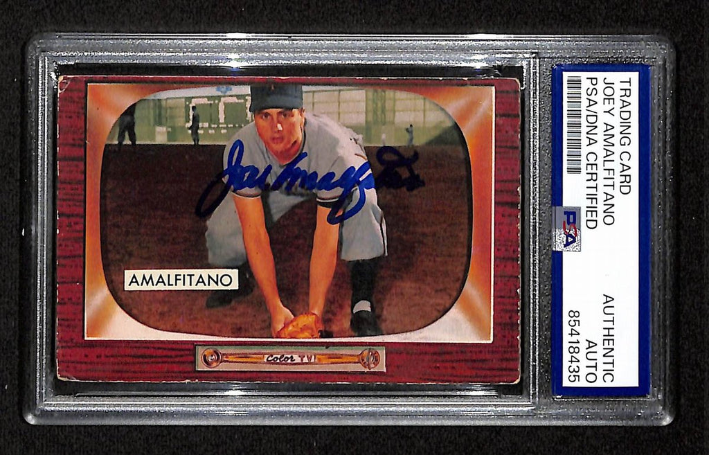 Joey Amalfitano Signed/Auto 1955 Bowman Card #269 NY Giants PSA/DNA 194823