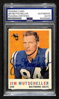 Jim Mutscheller Signed/Auto 1959 Topps Card #89 Baltimore Colts PSA/DNA 195044