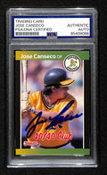 Jose Canseco Signed/Auto 1989 Donruss Card #643 Oakland A's PSA/DNA 195121