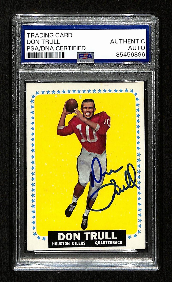 Don Trull Signed/Autographed 1964 Topps Card #87 Houston Oilers PSA/DNA 195100