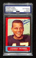 Johnny Morris Signed/Auto 1963 Topps Card #63 Chicago Bears PSA/DNA 195112
