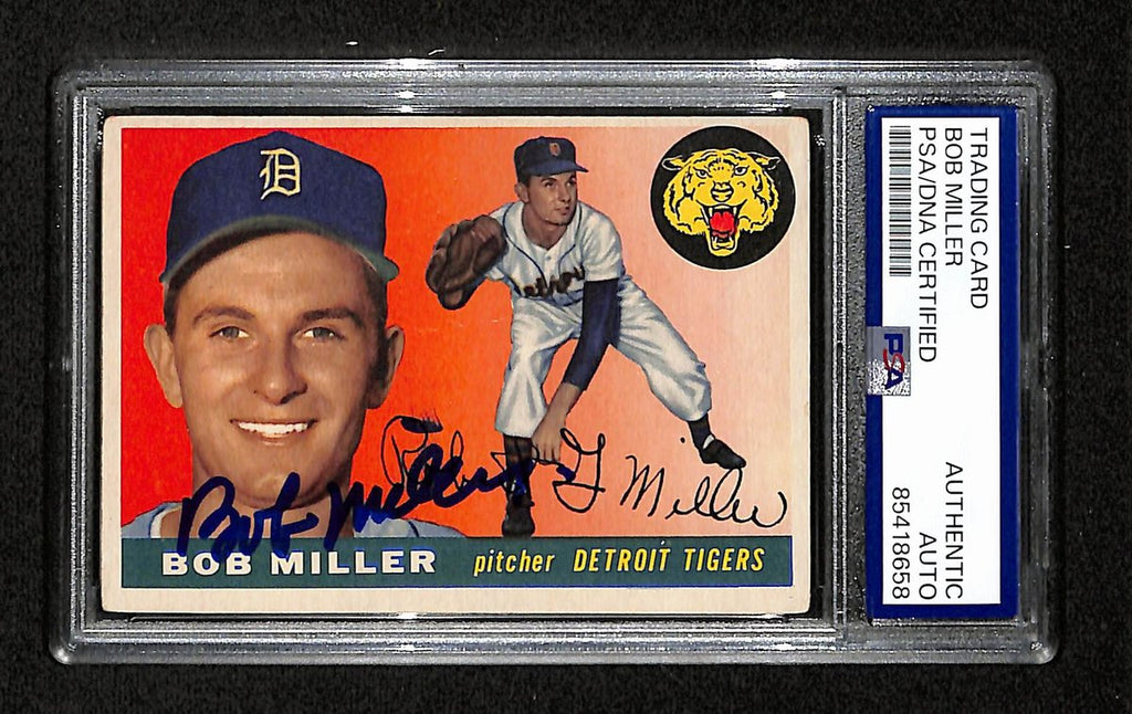 Bob Miller Signed/Autographed 1955 Topps Card #9 Detroit Tigers PSA/DNA 195376