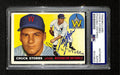 Chuck Stobbs Signed/Auto 1955 Topps Card #41 Washington Nationals PSA/DNA 195384