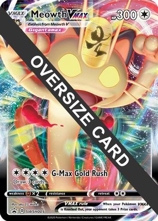 Meowth VMAX SWSH005 - Jumbo Cards Holofoil
