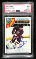 Denis Potvin HOF Signed 1978 Topps Card #245 Islanders PSA/DNA EX 5 195925