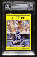 1991 Fleer David Justice Signed/Auto Card #693 Braves BAS/Beckett 197111