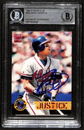 1994 Stadium Club David Justice Signed/Auto Card #530 Braves BAS/Beckett 197113