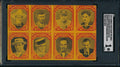 BABE RUTH 1929 Exhibits Star Parade Stamp Pictures Postcard SGC 1 196738