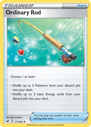 Ordinary Rod 171/202 - SWSH01 Sword & Shield Base Set Reverse Holofoil