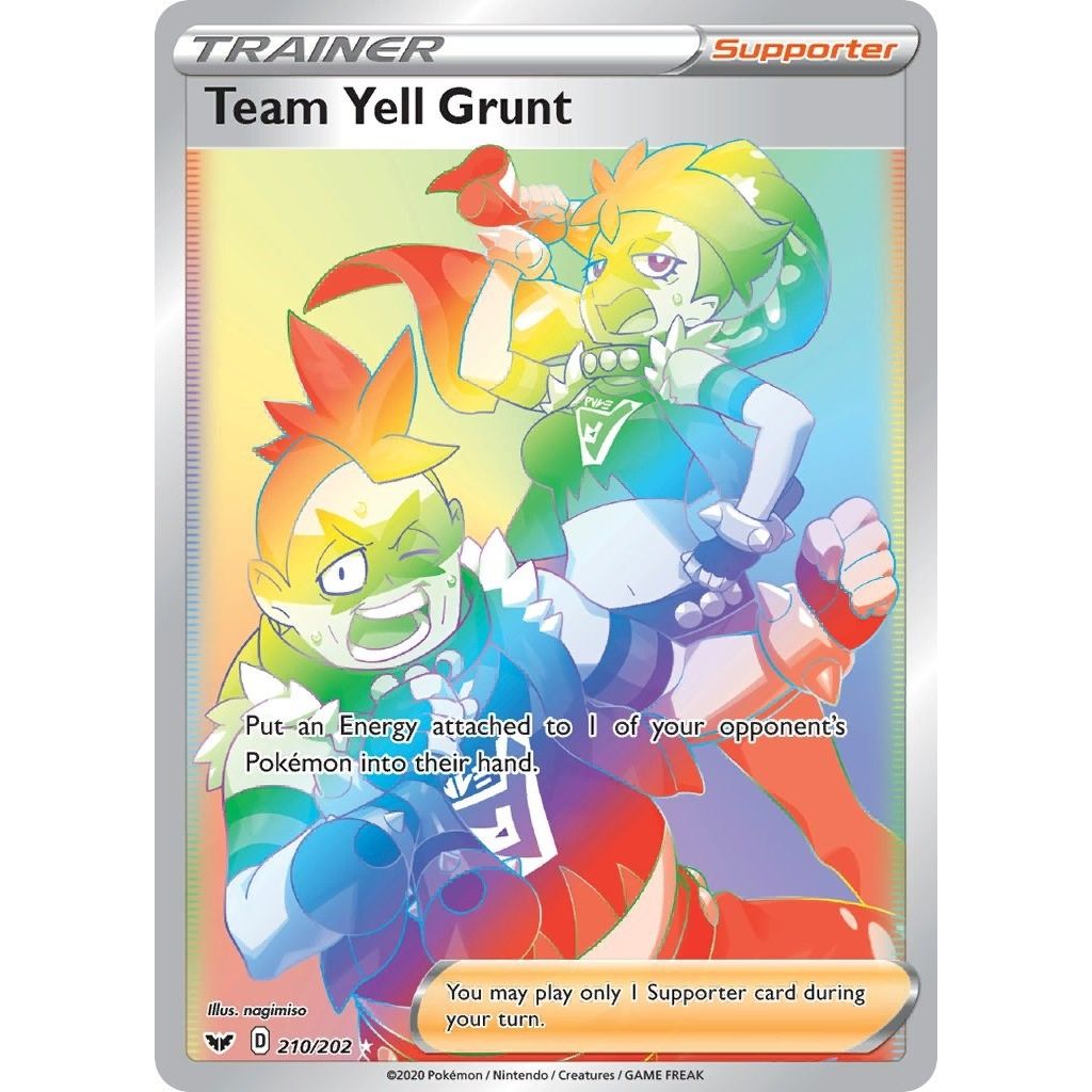 Team Yell Grunt (Secret) (210/202) (SWSH01: Sword & Shield Base Set)