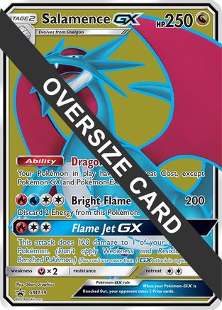 Salamence GX (SM Black Star Promo) SM139 - Jumbo Cards Holofoil
