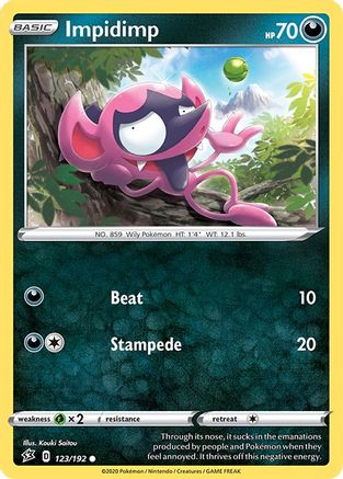 Impidimp 123/192 - SWSH02 Rebel Clash