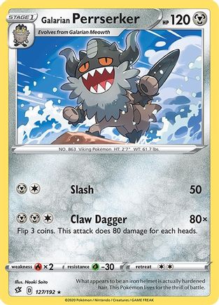 Galarian Perrserker 127/192 - SWSH02 Rebel Clash