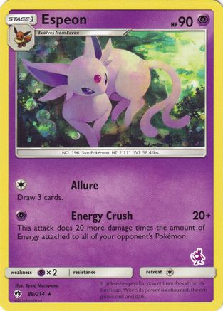 Espeon (Mewtwo Stamped) 089/214 - Battle Academy