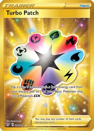 Turbo Patch (Secret) 200/189 - SWSH03 Darkness Ablaze Holofoil