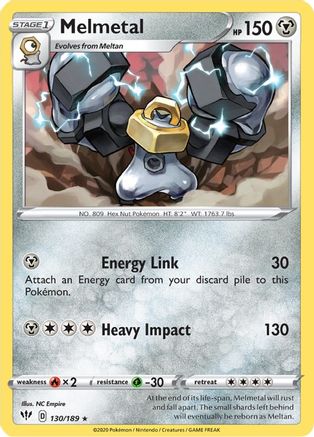 Melmetal 130/189 - SWSH03 Darkness Ablaze