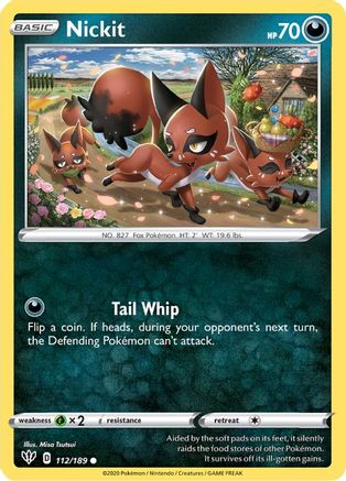 Nickit 112/189 - SWSH03 Darkness Ablaze
