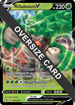 Rillaboom V SWSH014 - Jumbo Cards Holofoil