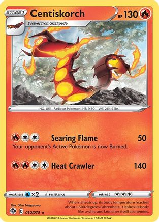 Centiskorch 010/73 - Champions Path Holofoil