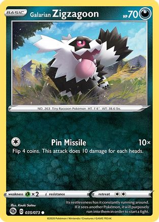 Galarian Zigzagoon 035/73 - Champions Path