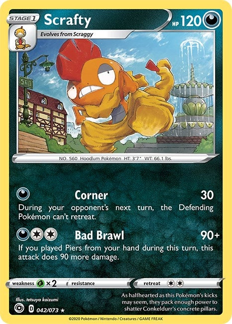 Scrafty (42/73) (Champion's Path) (CHP)