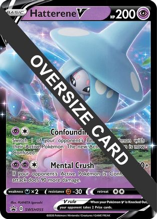 Hatterene V SWSH055 - Jumbo Cards Holofoil