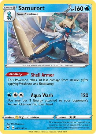 Samurott 035/185 - SWSH04 Vivid Voltage