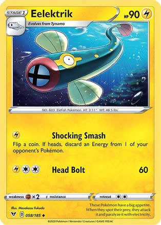Eelektrik 058/185 - SWSH04 Vivid Voltage Reverse Holofoil