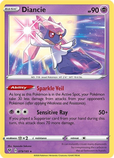 Diancie (079/185) (SWSH04: Vivid Voltage) (SWSH04)