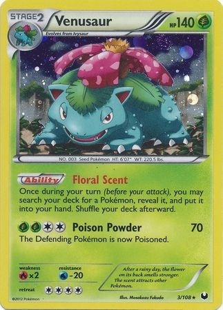 Venusaur - 3/108 (Cosmos Holo) (003/108) (Blister Exclusives) (BLE)