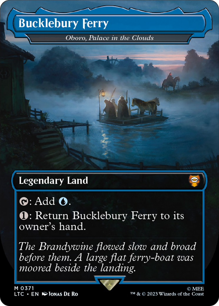Oboro, Palace in the Clouds (LTC-371) - Tales of Middle-earth Commander / Bucklebury Ferry (Borderless) Foil