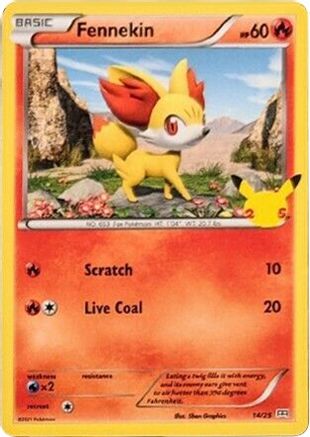 Fennekin 014/25 - McDonalds 25th Anniversary Promos