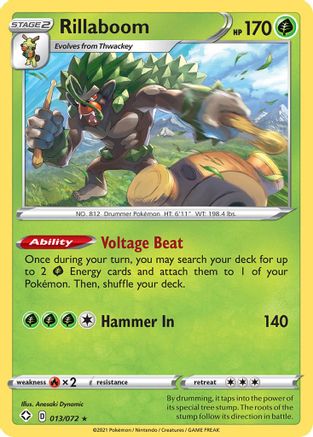 Rillaboom 013/072 - Shining Fates Holofoil