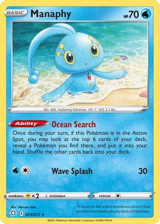 Manaphy 024/072 - Shining Fates