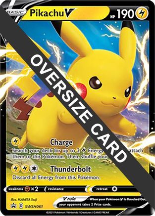 Pikachu V SWSH061 - Jumbo Cards Holofoil
