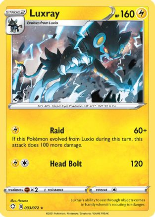 Luxray 033/072 - Shining Fates Holofoil