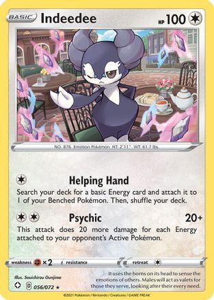 Indeedee 056/072 - Shining Fates Holofoil