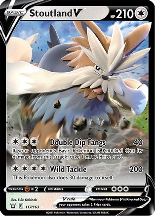 Stoutland V 117/163 - SWSH05 Battle Styles Holofoil