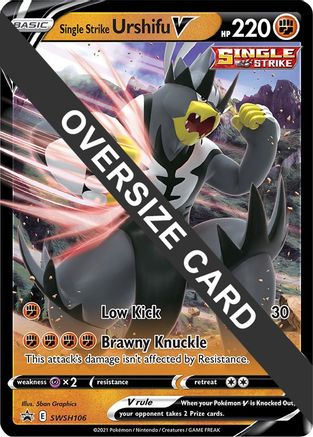 Single Strike Urshifu V SWSH106 - Jumbo Cards Holofoil