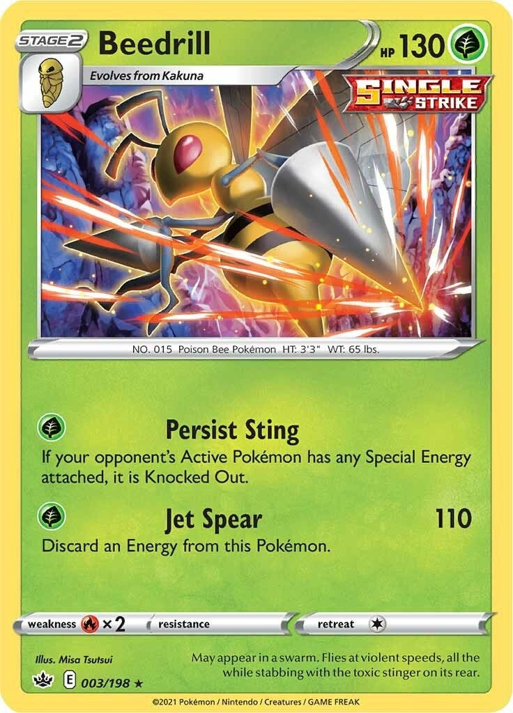 Beedrill (003/198) (SWSH06: Chilling Reign) (SWSH06)