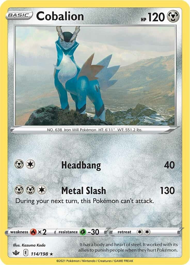 Cobalion (114/198) (SWSH06: Chilling Reign) (SWSH06)